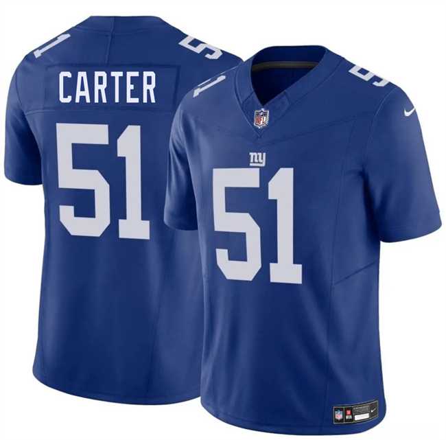 Men & Women & Youth New York Giants #51 Abdul Carter Blue 2025 Draft F.U.S.E. Vapor Untouchable Limited Stitched Jersey